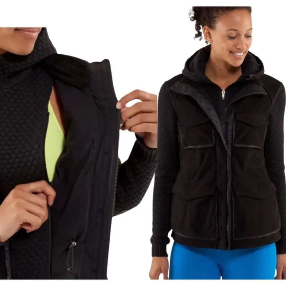 Lululemon Black Miracle Jacket Sz 6